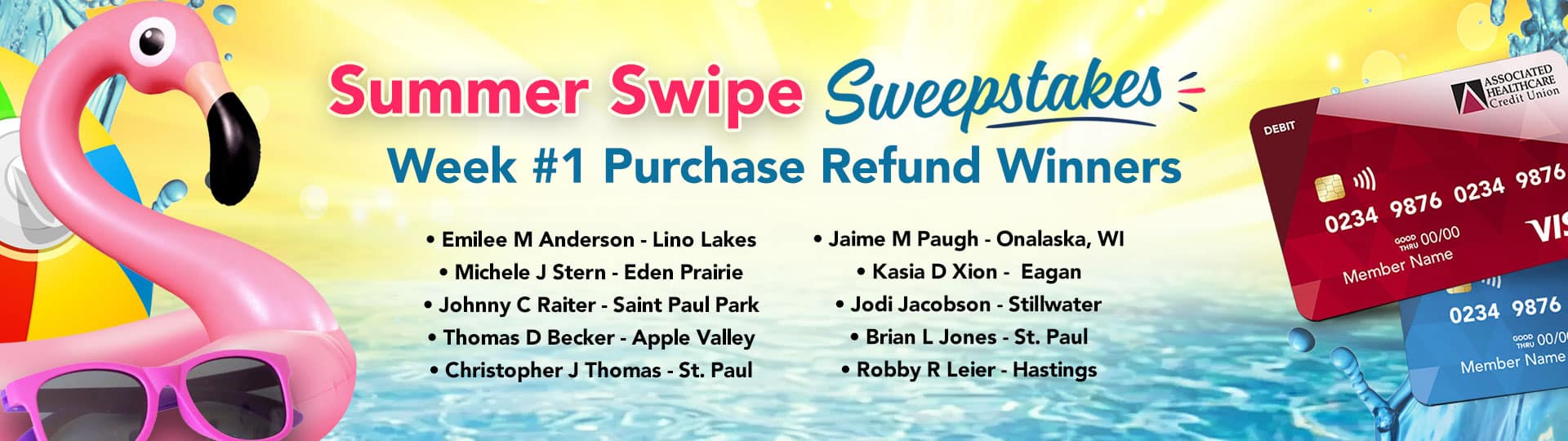 AHCU Summer Swipe Sweepstakes AHCU Summer Swipe Sweepstakes
